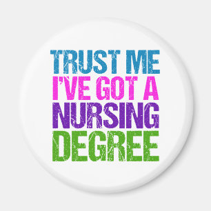 Funny Nursing School Graduation Nurse Graduate Magnet