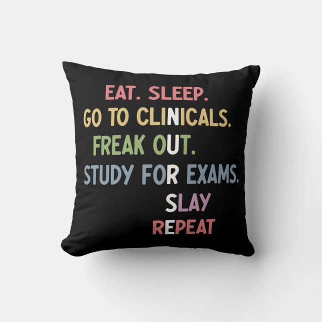 Funny Nursing School student Future Nurse Gifts Cushion (Front)
