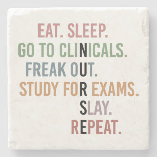 Funny Nursing School student Future Nurse Gifts Stone Coaster