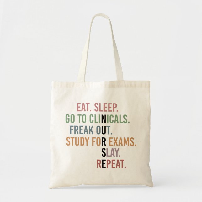 Funny Nursing School student Future Nurse Gifts Tote Bag (Front)