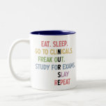 Funny Nursing School student Future Nurse Gifts  Two-Tone Coffee Mug<br><div class="desc">Funny Nursing School student Future Nurse Gifts</div>