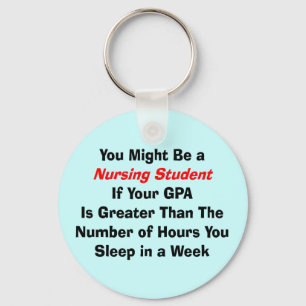 Funny Nursing Student Gifts Key Ring