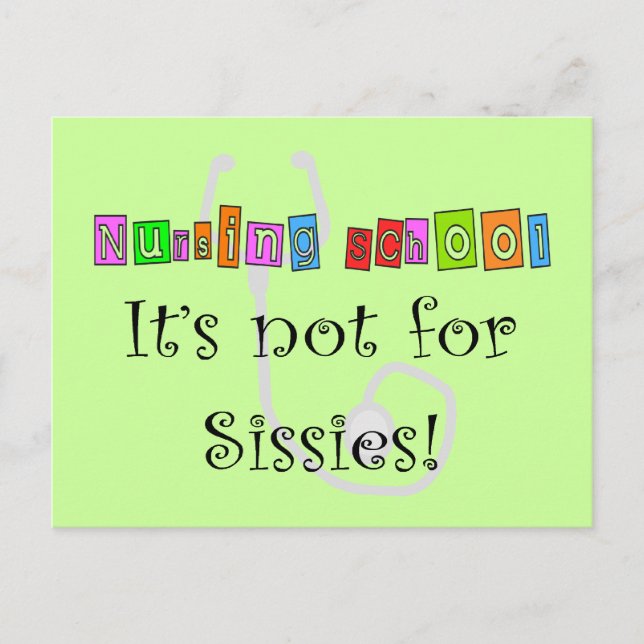 Funny Nursing Student Gifts Postcard (Front)