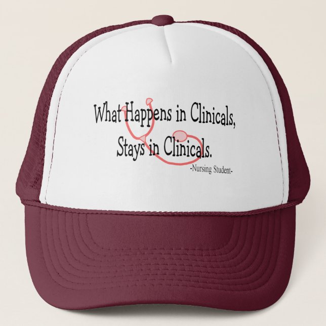 Funny Nursing Student Gifts Trucker Hat (Front)