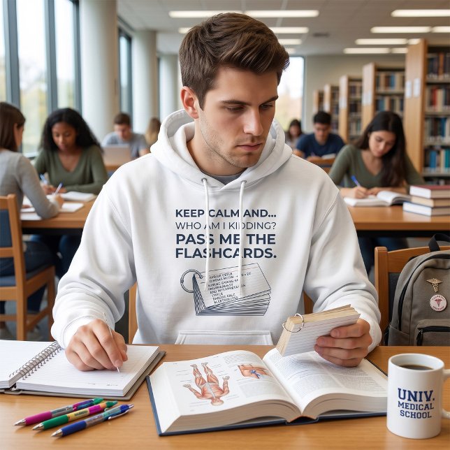 Funny Nursing Student Study Flashcards Hoodie (Creator Uploaded)