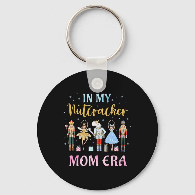 Funny Nutcracker Christmas Quote In My Nutcracker  Key Ring (Front)