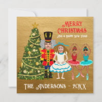 Funny Nutcracker Family of Four | Twin Girls