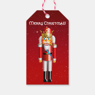Funny Nutcracker King Cartoon Gift Tags