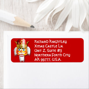 Funny Nutcracker King Return Address Label