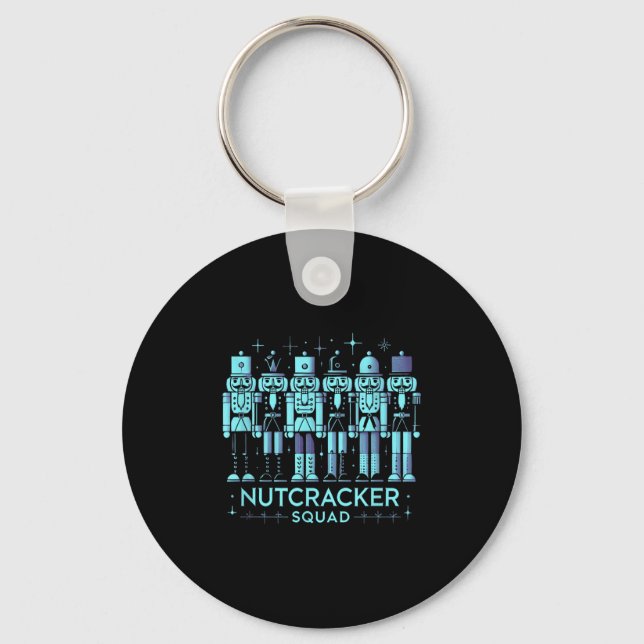 Funny Nutcracker Men Women Nutcrackers Xmas  Key Ring (Front)
