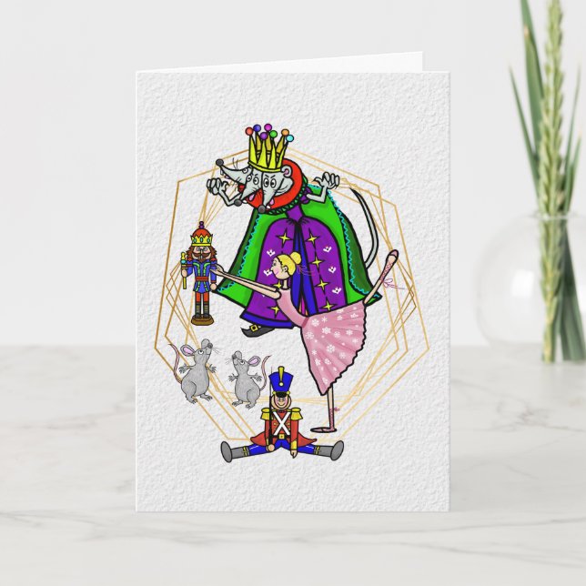 Funny Nutcracker Pest Control Christmas Card (Front)
