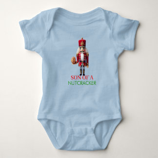 Funny Nutcracker Son Naughty Christmas Humour Baby Bodysuit