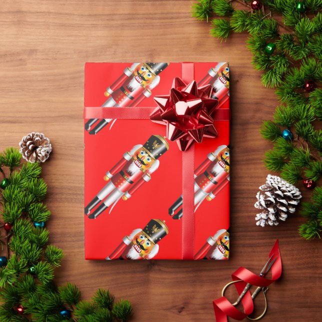 Funny Nutcrackers Wrapping Paper (Holiday Gift)