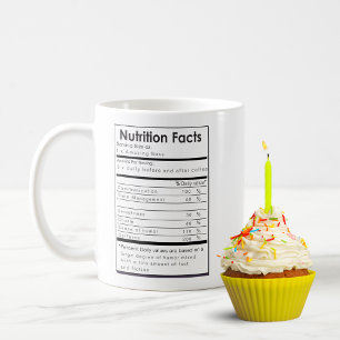 Funny Nutritional Facts of a Great BOSS Gift Coffee Mug
