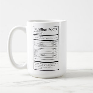 Funny Nutritional Facts of a Great BOSS Mug