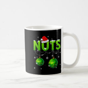 Funny Nuts Santa Hat Christmas Xmas Men Women Coffee Mug