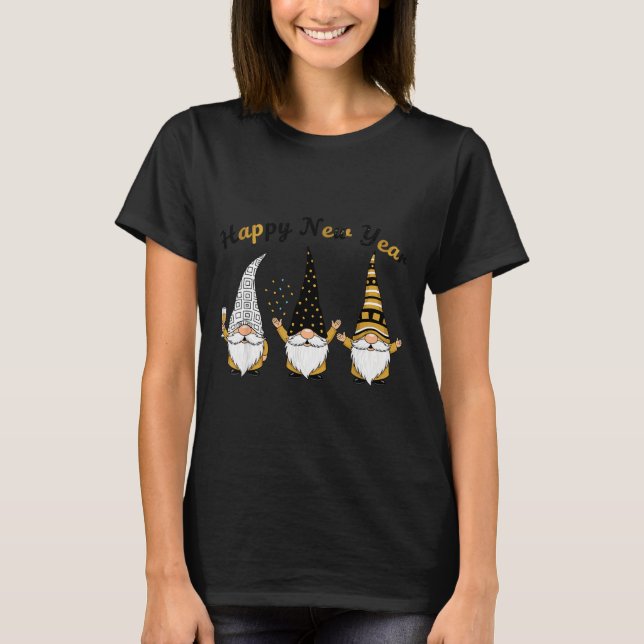 Funny Nye Gnome Shirts For Women, Happy New Year 2 (Front)