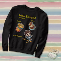 Funny NZ Land of Pies Fries & Shakes