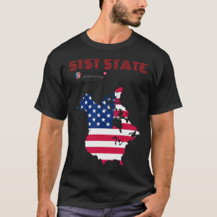 Funny O Canada 51st State Trump Canada Meme Americ T-Shirt