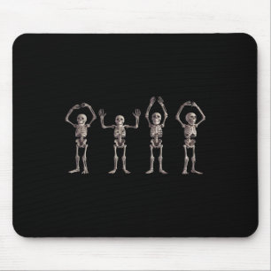 Funny O-h-i-o State Skeleton Lover Ohio Halloween Mouse Pad