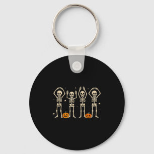 Funny O-h-i-o State Skeleton Ohio Halloween Vintag Key Ring
