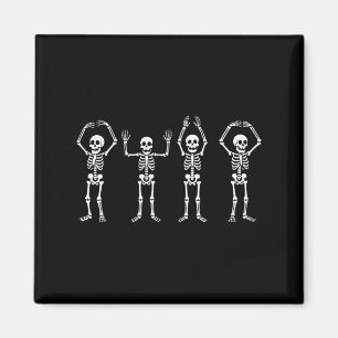 Funny O-h-i-o State Skeleton Ohio Vintage Hallowee Magnet