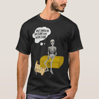 Funny Oak Island Whats Buried Stays on Oak T-Shirt