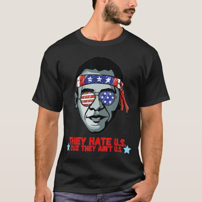 Funny Obama 4th of July Shirt For Adults Men Women (Front)