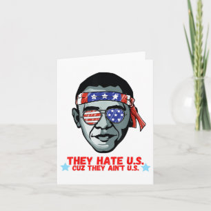 Funny Obama 4th Of July Shirt For Adults Men Women Card