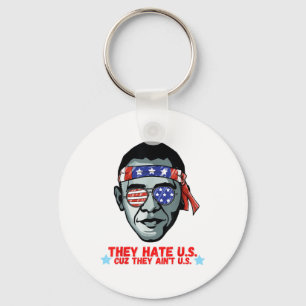 Funny Obama 4th Of July Shirt For Adults Men Women Key Ring