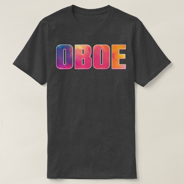 Funny Oboist Music Orchestra Cool Oboe Design 883 T-Shirt (Design Front)