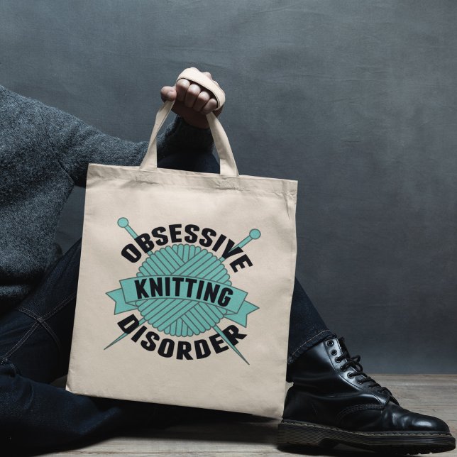 Funny Obsessive Knitting Disorder Tote Bag (Creator Uploaded)