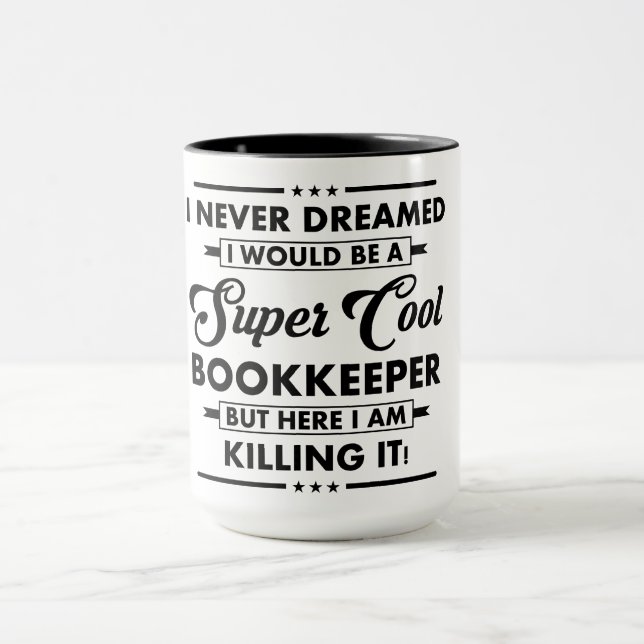 Funny Occupation/Profession Super Book Keeper Mug (Center)