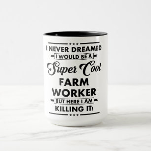 Funny Occupation/Profession Super Cool Farm Worker Mug