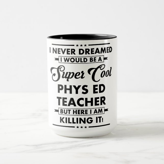 Funny Occupation/Profession Super Cool Teacher Mug (Center)
