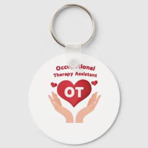 Funny Occupational Therapy Assistant Gift Key Ring