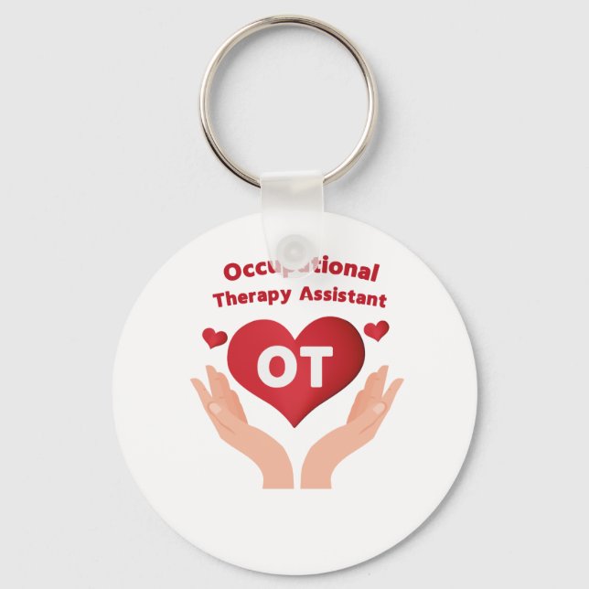 Funny Occupational Therapy Assistant Gift Key Ring (Front)