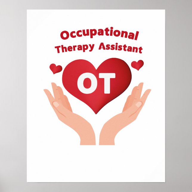 Funny Occupational Therapy Assistant Gift Poster (Front)