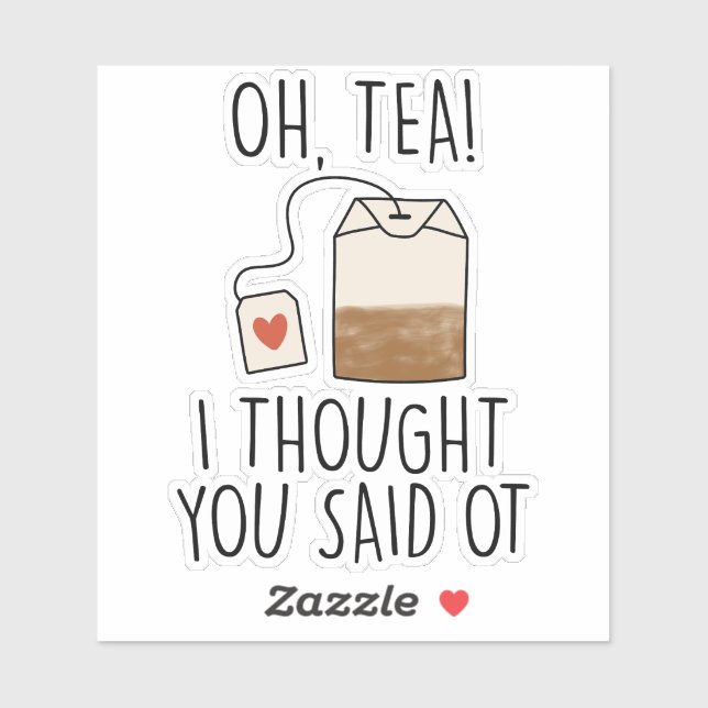 Funny Occupational Therapy Tea Lover Design  (Sheet)