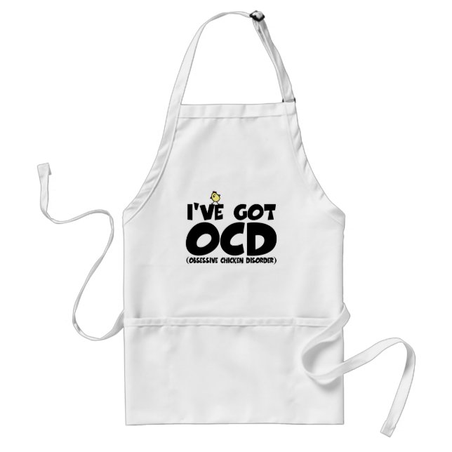 Funny OCD chicken Standard Apron (Front)