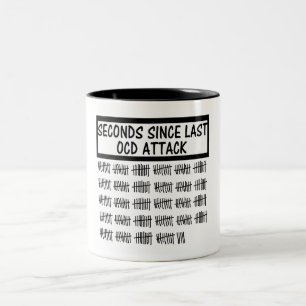 Funny OCD Two-Tone Coffee Mug