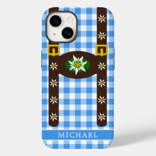Funny Octoberfest Lederhosen Suspenders  Case-Mate iPhone 14 Case