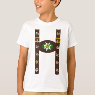 Funny Octoberfest Lederhosen Suspenders T-Shirt
