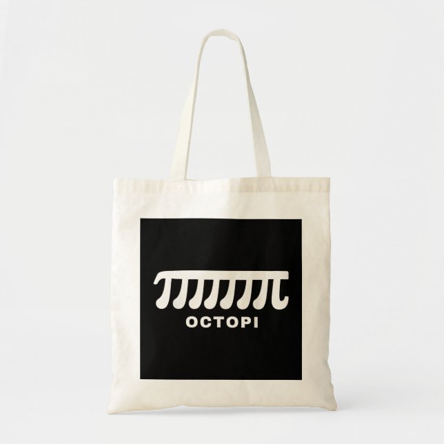 Funny Octopi Pun Happy PI Day Math Teacher  Tote Bag (Front)