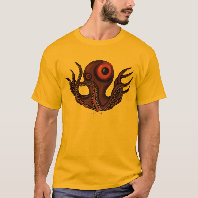 Funny octopus cute t-shirt design (Front)