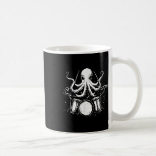 Funny Octopus Drummer Drums Drumming Music Lover Coffee Mug