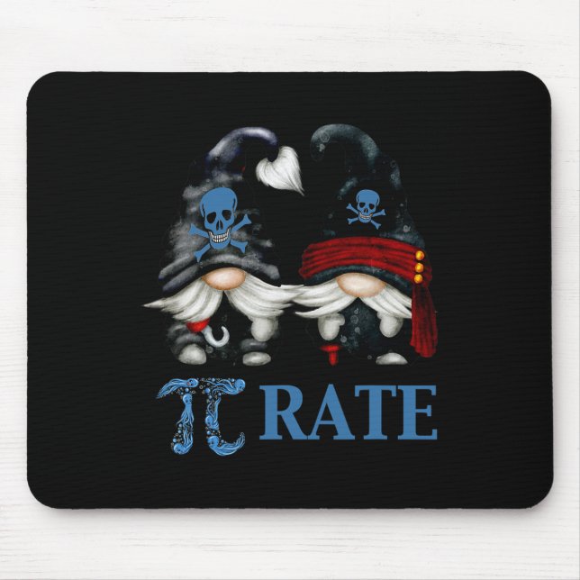 Funny Octopus Pi Day Symbol For Math Teacher Pirat Mouse Pad (Front)