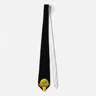Funny Odd Duck Cartoon Tie