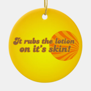 Funny odd parody ceramic ornament