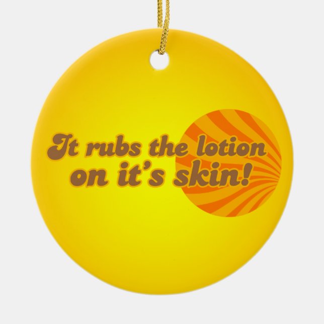 Funny odd parody ceramic ornament (Front)